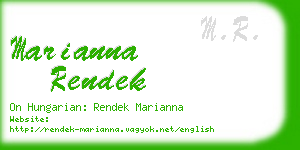 marianna rendek business card